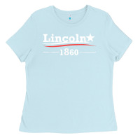 Baby Blue president abraham lincoln campaign honest abe gift t shirt Ladies Tee - StudioElite