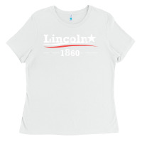 White president abraham lincoln campaign honest abe gift t shirt Ladies Tee - StudioElite