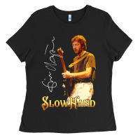 Black Eric Slow Hand Clapton, Eric, Slow, Hand, Clapton, Eric Slow Hand Clap Ladies Tee - StudioElite