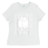 White no i don't listen to music because it fuckking suckks t shirt Ladies Tee - StudioElite