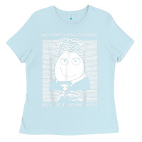 Baby Blue no i don't listen to music because it fuckking suckks t shirt Ladies Tee - StudioElite