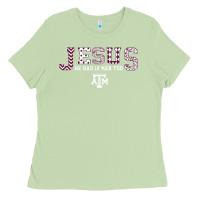 Matcha Texas A&m Aggies Jesus - Had 12 Men - Patterned Ladies Tee - PixelFlow