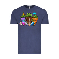 Vintage Denim Football Easter sports carrots Vintage Tee - OliviaCreatesArt