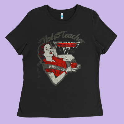 Hot Teacher Halen Essential Ladies Tee Designed By Pixelflow