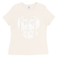 Bone russian double headed eagle for a russia fan gift t shirt Ladies Tee - PixelFlow