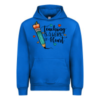 Cobalt teaching i̇s a work of heart Urban Hoodie - JahusDesignShop