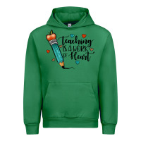 Emerald teaching i̇s a work of heart Urban Hoodie - JahusDesignShop