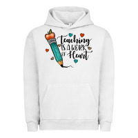 Pigment Lunar Rock teaching i̇s a work of heart Urban Hoodie - JahusDesignShop