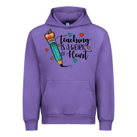 Tulip teaching i̇s a work of heart Urban Hoodie - JahusDesignShop