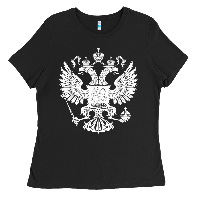Russian Double Headed Eagle For A Russia Fan Gift T Shirt Ladies Tee by PixelFlow | Teevron