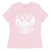 Bubblegum Pink russian double headed eagle for a russia fan gift t shirt Ladies Tee - PixelFlow