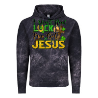 Cloud Black i don't need luck i've got jesus Vintage Hoodie - FaDigitalArtStudio