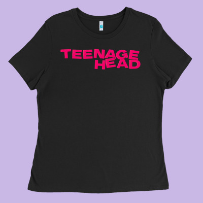 Teenage Head Print (pink) Plain Ladies Tee Designed By Pixelflow