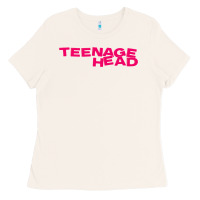 Bone Teenage Head Print (Pink) Plain Ladies Tee - PixelFlow