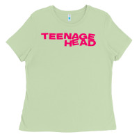 Matcha Teenage Head Print (Pink) Plain Ladies Tee - PixelFlow