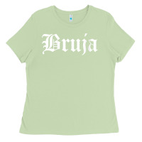 Matcha womens bruja old english chola witchy v neck t shirt Ladies Tee - PixelFlow
