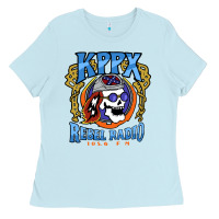 Baby Blue Kppx Rebel Radio Ladies Tee - PixelFlow