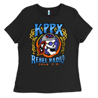 Black Kppx Rebel Radio Ladies Tee - PixelFlow