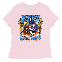 Bubblegum Pink Kppx Rebel Radio Ladies Tee - PixelFlow