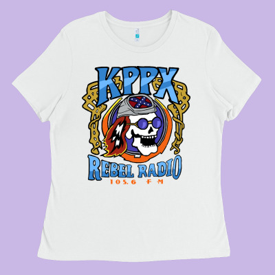 Kppx Rebel Radio Ladies Tee Designed By Pixelflow