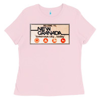 Bubblegum Pink welcome to new granada! Ladies Tee - PixelFlow
