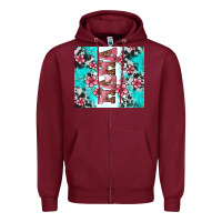 Burgundy floral mama Zipper Hoodie - AdoDesignShop