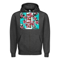 Charcoal Heather floral mama Zipper Hoodie - AdoDesignShop