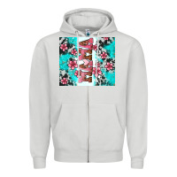 Dove Grey floral mama Zipper Hoodie - AdoDesignShop