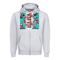 Heather Grey floral mama Zipper Hoodie - AdoDesignShop