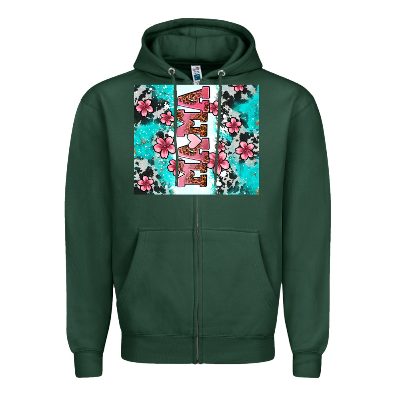 Floral Mama Zipper Hoodie by AdoDesignShop | Teevron