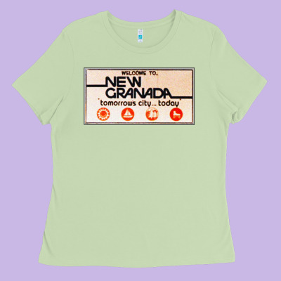 Welcome To New Granada! Ladies Tee Designed By Pixelflow