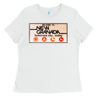 White welcome to new granada! Ladies Tee - PixelFlow