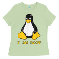 Matcha Linux Mascot Tux the Penguin I Am Root TShirt Men Women Kids Ladies Tee - PixelFlow