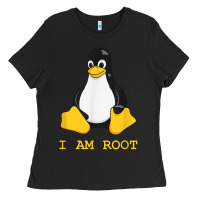 Linux Mascot Tux The Penguin I Am Root Tshirt Men Women Kids Ladies Tee | Teevron