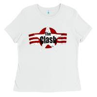 White Old Rock 1976 Clash Ladies Tee - PixelFlow