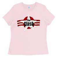 Bubblegum Pink Old Rock 1976 Clash Ladies Tee - PixelFlow