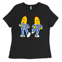 Black bananas double Ladies Tee - PixelFlow