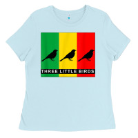 Baby Blue THREE LITTLE BIRDS Ladies Tee - PixelFlow