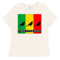 Bone THREE LITTLE BIRDS Ladies Tee - PixelFlow
