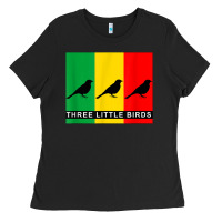 Black THREE LITTLE BIRDS Ladies Tee - PixelFlow