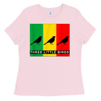 Bubblegum Pink THREE LITTLE BIRDS Ladies Tee - PixelFlow
