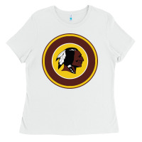White the indian red skins clasic Ladies Tee - PixelFlow