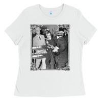 White Lee Harvey Oswald and the Jack Ru Ladies Tee - PixelFlow