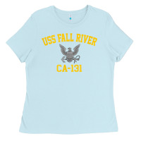 Baby Blue uss fall river ca 131 Ladies Tee - PixelFlow