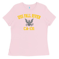 Bubblegum Pink uss fall river ca 131 Ladies Tee - PixelFlow
