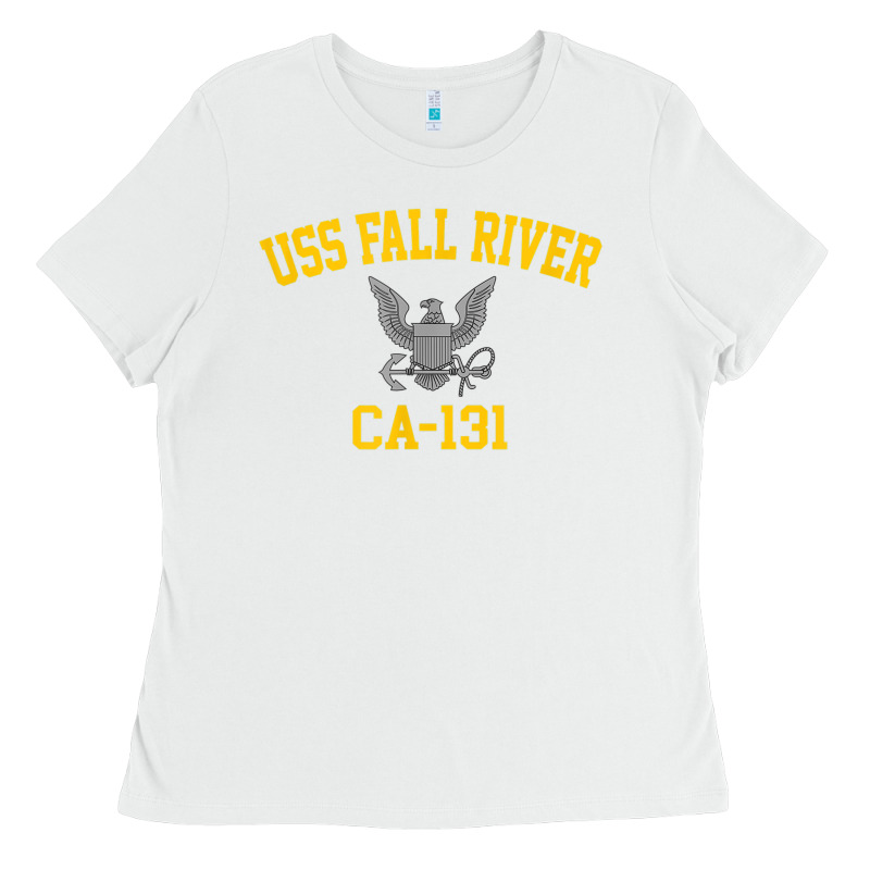 Uss Fall River Ca 131 Ladies Tee by PixelFlow | Teevron