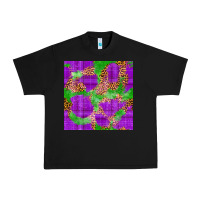 Black Mardi Gras leopard Seamless Pattern Urban Heavy Tee - FaDigitalArtStudio