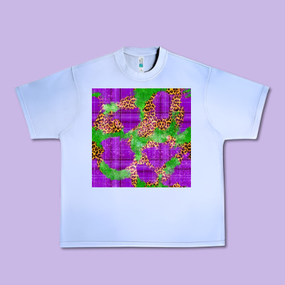 Mardi Gras Leopard Seamless Pattern Urban Heavy Tee Designed By Fadigitalartstudio
