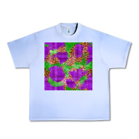 Grape Ice Mardi Gras leopard Seamless Pattern Urban Heavy Tee - FaDigitalArtStudio
