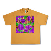 Peanut Butter Mardi Gras leopard Seamless Pattern Urban Heavy Tee - FaDigitalArtStudio